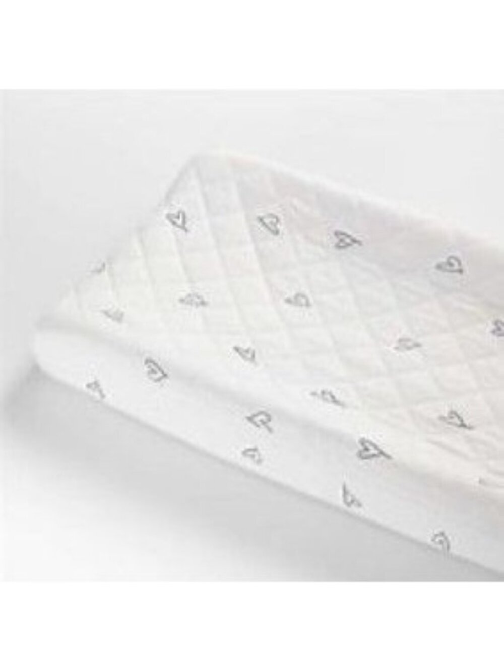 Leanne Ford Crate & Kids Changer Cover Charcoal Heart 36x18 Cotton RETIRED